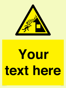 Custom warning roof avalanche